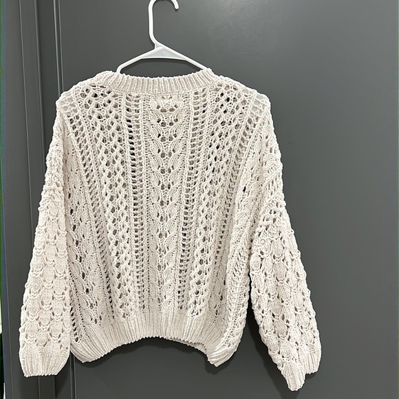 Adorable Forever 21 hallow sweater. I am 5’3”. It fits me well! - Picture 2 of 3